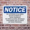 Signmission No Loitering Is Allowed On Or In Front Of OSHA Notice Sign, Plastic, 10in W x 7in L, 2PK OS-2PACK-NS-P-710-L-14690 - alternate 6